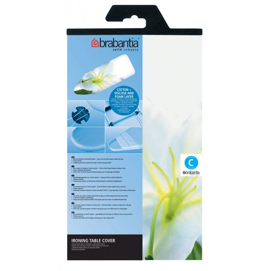 Brabantia 264825 silityslaudan suoja Puuvilla Monivärinen