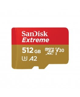 SanDisk Extreme 512 GB MicroSDHC UHS-I Luokka 10