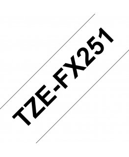 Brother TZE-FX251 etikettien kirjoitusnauha Musta valkoisella