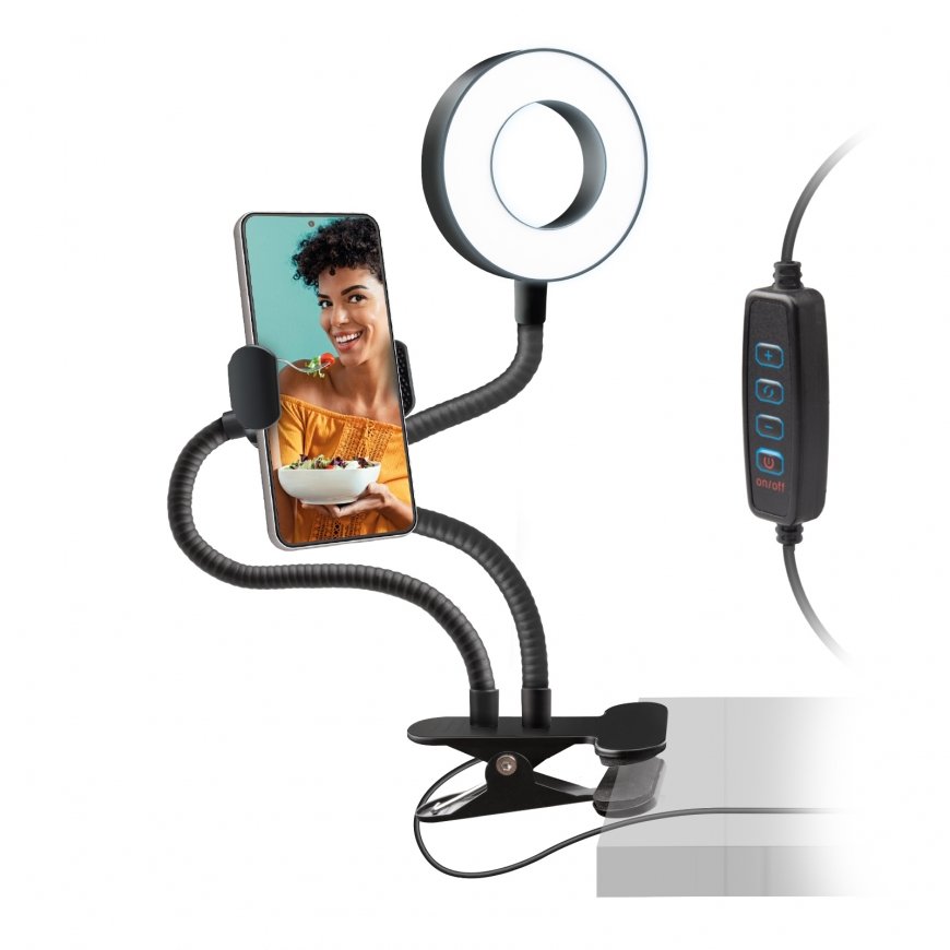 SBS TESELFIESPOTRING gaismas ķermeņa gredzens LED