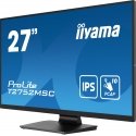 iiyama ProLite T2752MSC-B1 monitori 68,6 cm (27") 1920 x 1080 pikseļi Full HD LED Skārienjūtīgais ek iiyama ProLite T2752MSC-B1 monitori 68,6 cm (27") 1920 x 1080 pikseļi Full HD LED Skārienjūtīgais ek