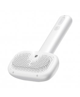 Rojeco hair grooming brush with steam function (white)