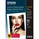 Epson Archival Matte Paper, DIN A3, 189g/m², 50 Sheets Epson Archival Matte Paper, DIN A3, 189g/m², 50 Sheets