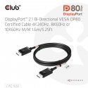 CLUB3D CAC-1092 DisplayPort kabelis 1,6 m Melns CLUB3D CAC-1092 DisplayPort kabelis 1,6 m Melns