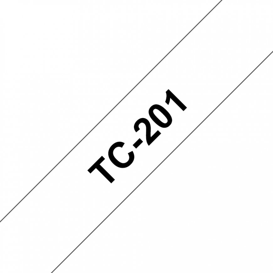 Brother TC-201 marķēšanas lenta Melns uz