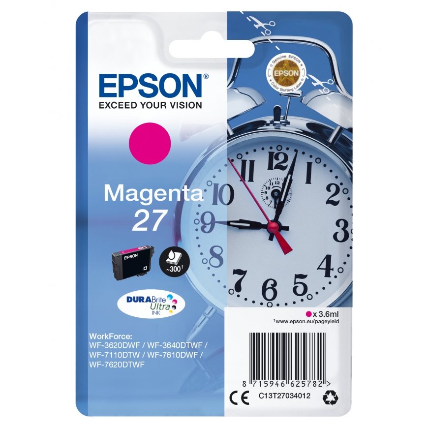 Epson Alarm clock C13T27034012 tintes kārtridžs