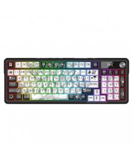 REDRAGON K719GF-RGB-PRO klaviatuur USB + RF Wireless + Bluetooth Must