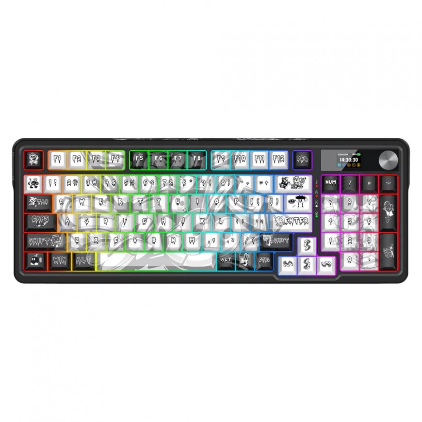 REDRAGON K719GF-RGB-PRO näppäimistö USB + RF Wireless + Bluetooth musta