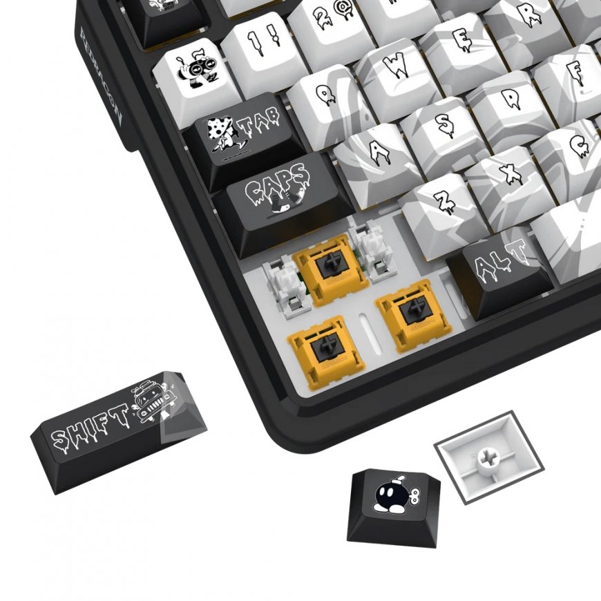 REDRAGON K719GF-RGB-PRO klaviatūra USB + RF Wireless + Bluetooth Juoda – 5