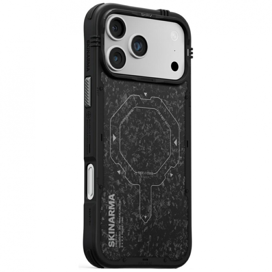 Etui Skinarma Vektor MagSafe do iPhone 17 Pro Max onyx