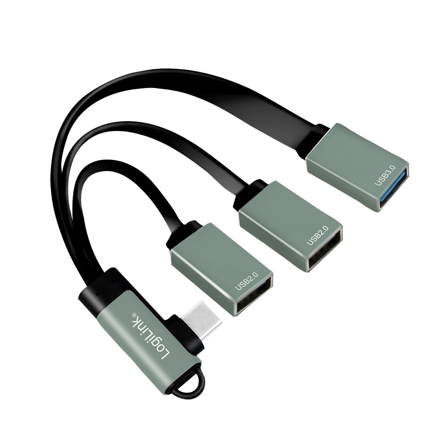 LogiLink UA0361 interface hub USB 3.2 Gen 1 (3.1 Gen 1) Type-C 5000 Mbit/s Silver