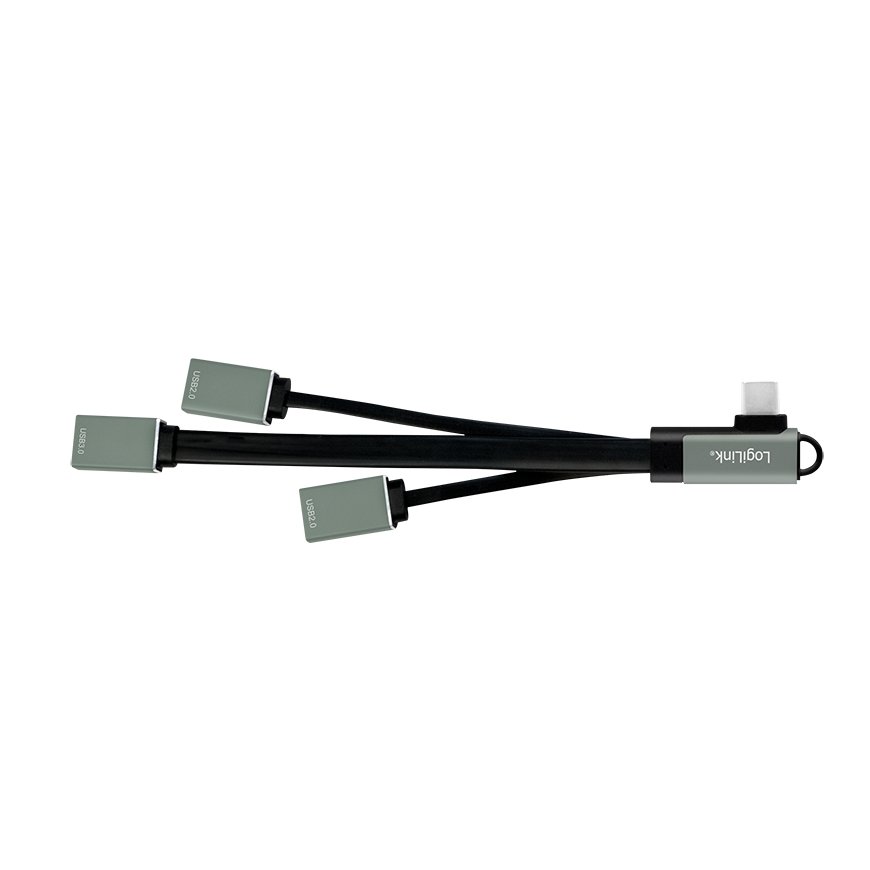 LogiLink UA0361 sąsajos šakotuvas USB 3.2 Gen 1 (3.1 Gen 1) Type-C 5000 Mbit/ai Sidabras – 2