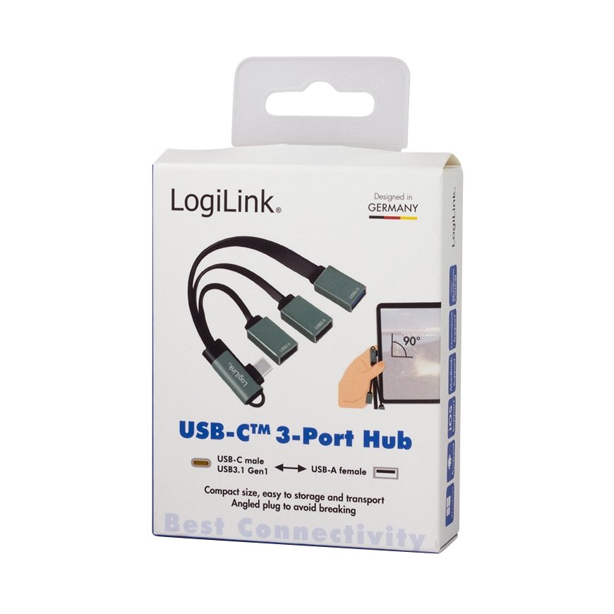 LogiLink UA0361 interface hub USB 3.2 Gen 1 (3.1 Gen 1) Type-C 5000 Mbit/s Silver – 4