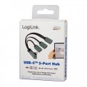 LogiLink UA0361 keskitin USB 3.2 Gen 1 (3.1 Gen 1) Type-C 5000 Mbit/s Hopea LogiLink UA0361 keskitin USB 3.2 Gen 1 (3.1 Gen 1) Type-C 5000 Mbit/s Hopea