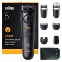Braun BeardTrimmer 5 BT5560 barzdos kirpimo mašinėlė Baterija 40 2 cm „Wet & Dry“ Juoda Braun BeardTrimmer 5 BT5560 barzdos kirpimo mašinėlė Baterija 40 2 cm „Wet & Dry“ Juoda