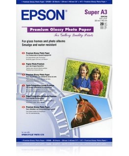Epson Premium Glossy Photo Paper, DIN A3+, 250 g/m², 20 arkkia