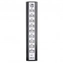 Manhattan 161572 interfeisa centrmezgls USB 2.0 480 Mbit/s Melns, Sudrabs