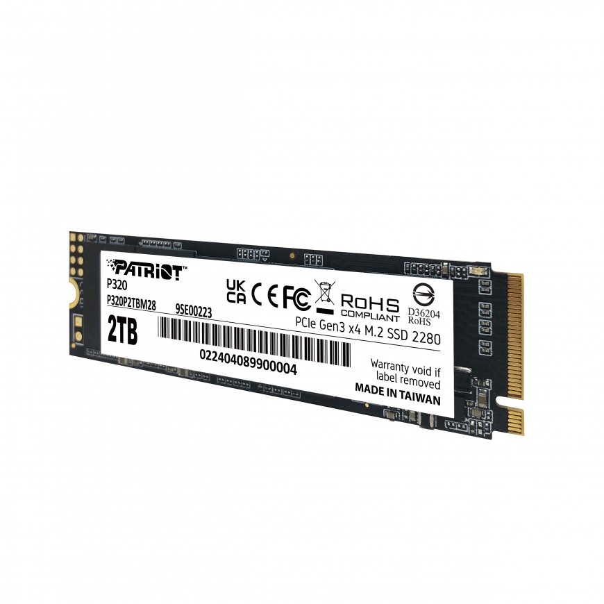 Patriot Memory P320 2 TB M.2 PCI Express 3.0 NVMe – 4