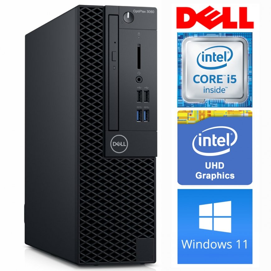 DELL 3060 SFF i5-8400 8GB 512SSD M.2 NVME DVD WIN11Pro