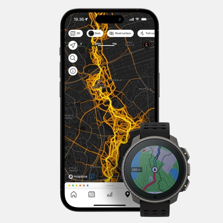 Suunto Vertical Solar 3,56 cm (1.4") Точечная матрица 49 mm 280 x 280 пикселей Сенсорный экран Черны – 4