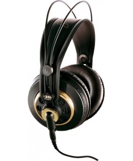 AKG K240 STUDIO Ausinės be mikrofono ir ausinės su mikrofonu Vielinis Su lankeliu Juoda, Auksas