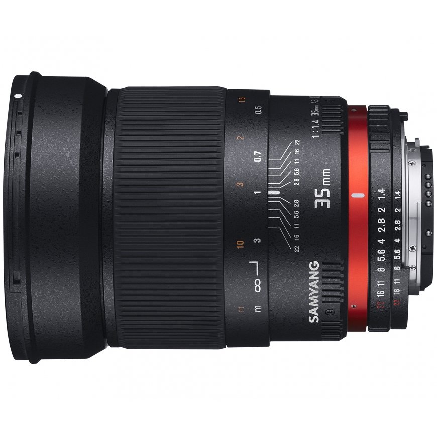 Samyang 35mm F1.4 AS UMC, Samsung NX SLR Широкоугольный объектив Черный – 2