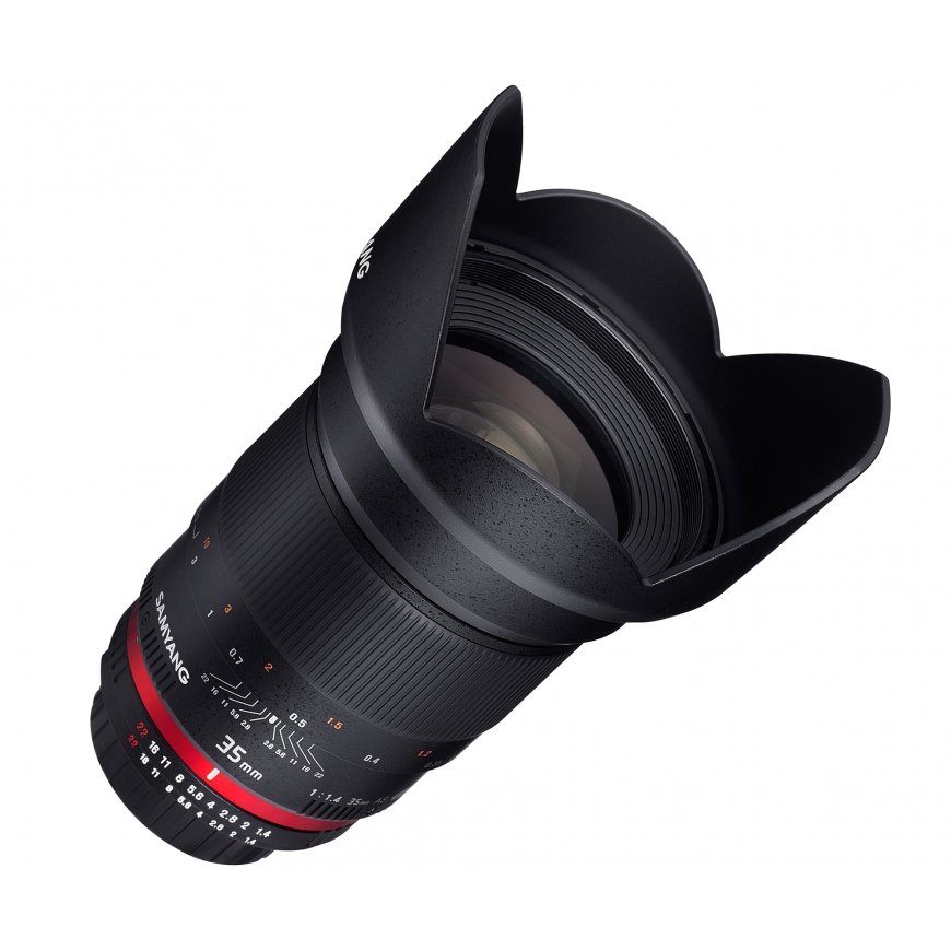 Samyang 35mm F1.4 AS UMC, Samsung NX SLR Laajakulmaobjektiivi musta – 3