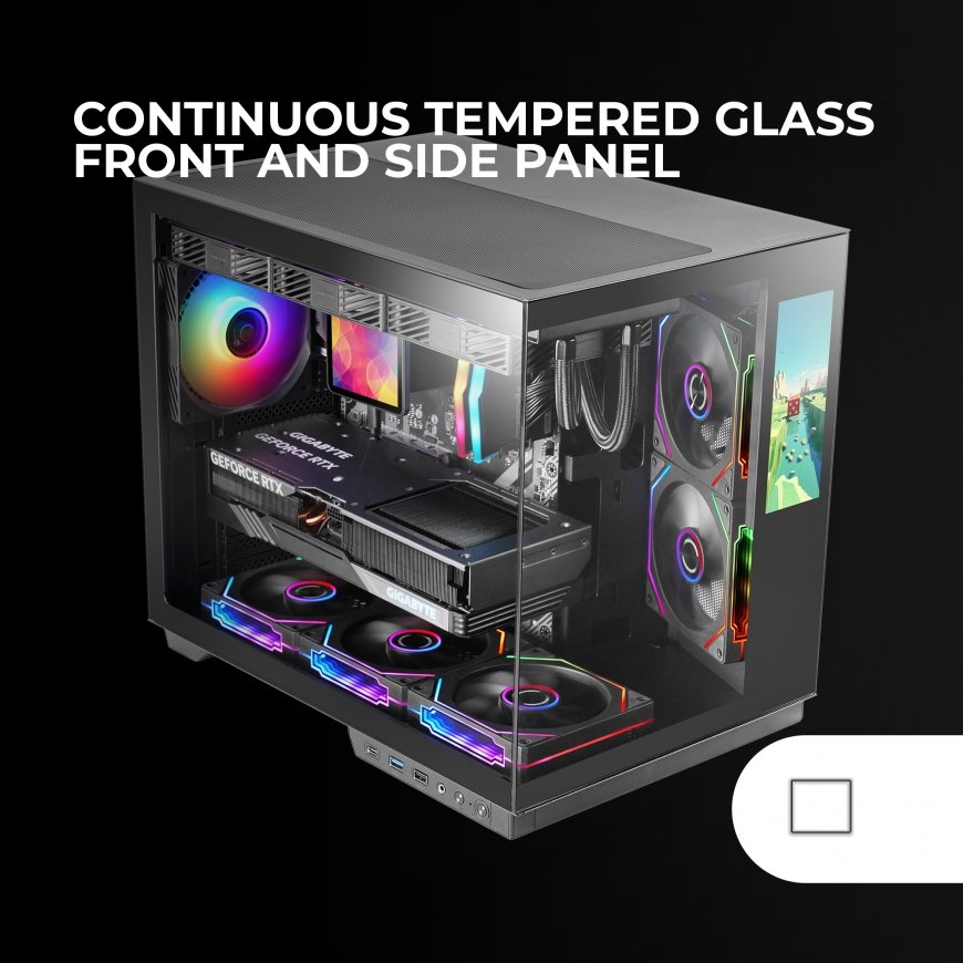 Mars Gaming MCMIRAGE tietokonekotelo Midi Tower musta – 3