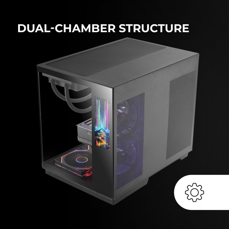 Mars Gaming MCMIRAGE computer case Midi Tower Black – 4