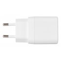 Deltaco USB-seinälaturi, 2x USB-A, 12 W per portti, maksimiteho yhteensä 12 W, valkoinen Deltaco USB-seinälaturi, 2x USB-A, 12 W per portti, maksimiteho yhteensä 12 W, valkoinen
