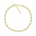 Brilio Silver Brilio Silver Beautiful Gold-Plated Bracelet with Zirconia BRC110Y Brilio Silver Brilio Silver Beautiful Gold-Plated Bracelet with Zirconia BRC110Y