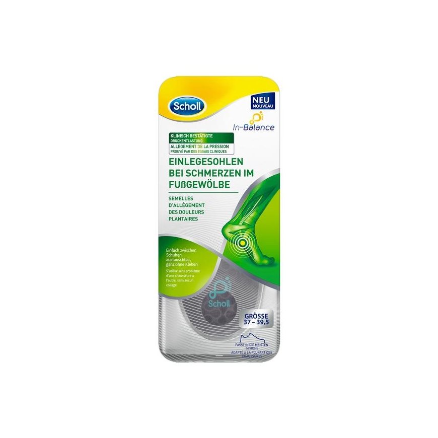 Scholl 3160542 kengän pohjallinen Unisex Aikuinen musta