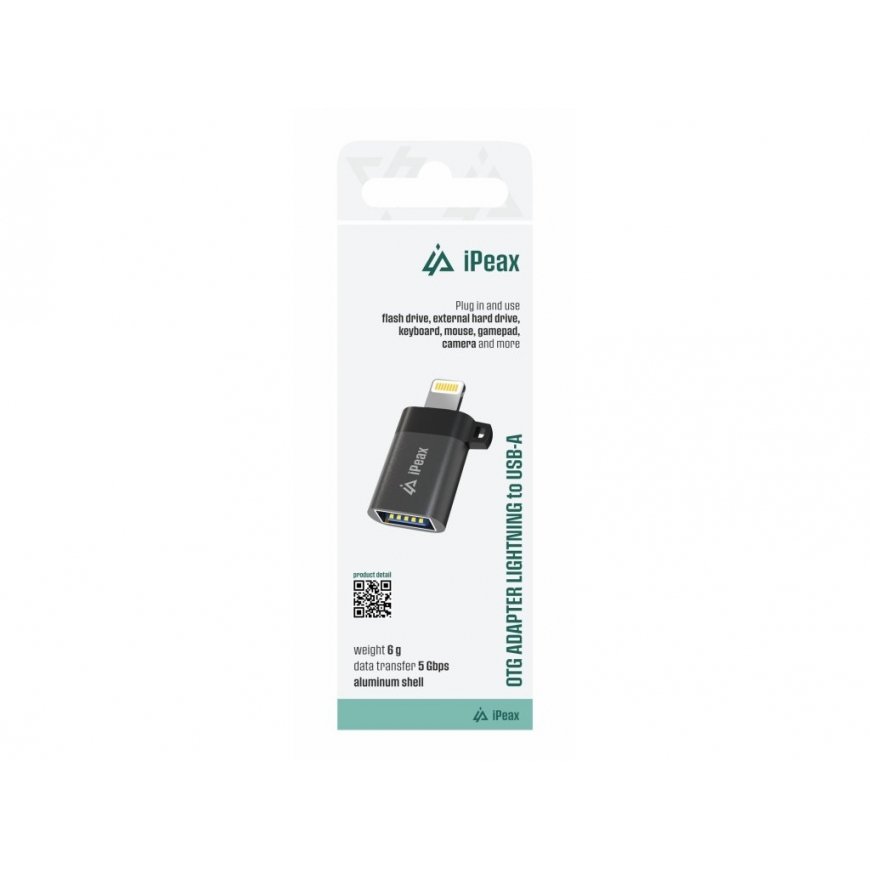 IPEAX ADAPTER OTG LIGHTNING / USB-A
