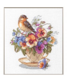Tea Ring - Embroidery Cross-Stitch Kit by Aine