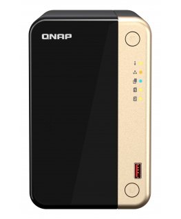 QNAP TS-264 NAS Tower Intel® Celeron® N5095 8 GB 0 TB QNAP QTS Black, Gold