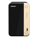 QNAP TS-264 NAS Tower Intel® Celeron® N5095 8 GB 0 TB QNAP QTS musta, Kulta