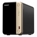 QNAP TS-264 NAS Tower Intel® Celeron® N5095 8 GB 0 TB QNAP QTS Black, Gold