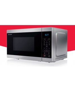 Sharp YC-MS02E-S microwave Silver Solo microwave Countertop 20 L 800 W