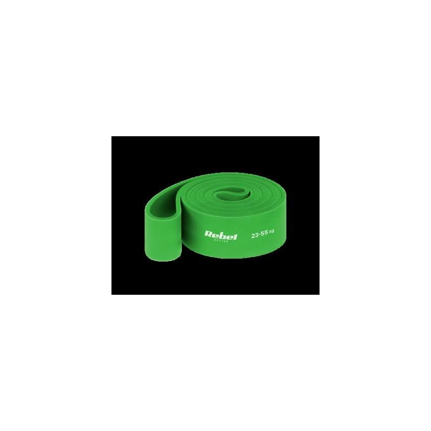 TPE treeningriba - Power Band PT-5, roheline 23-55 kg REBEL ACTIVE