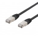 Deltaco S/FTP Cat6 laitekaapeli, 3m, 250MHz, UV-suojaus, musta Deltaco S/FTP Cat6 laitekaapeli, 3m, 250MHz, UV-suojaus, musta