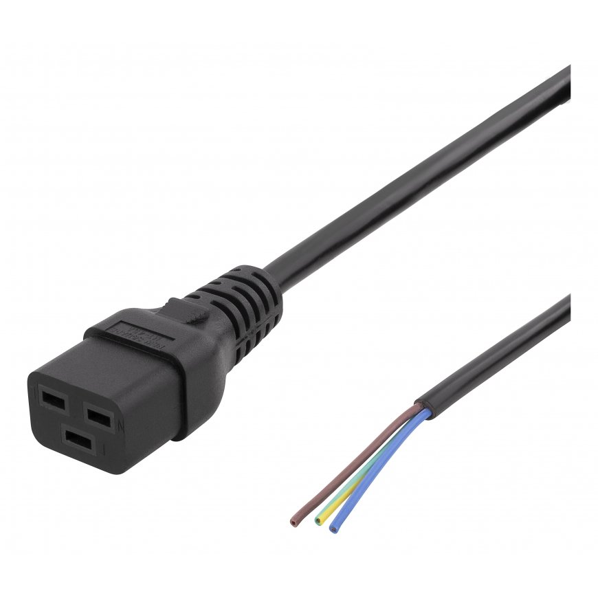 Deltaco DEL-109UA elektrības kabelis Melns 2