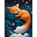 Beldizart Diamond Painting Kit "Fox Dreams" 30x40 cm WD3216 Beldizart Diamond Painting Kit "Fox Dreams" 30x40 cm WD3216