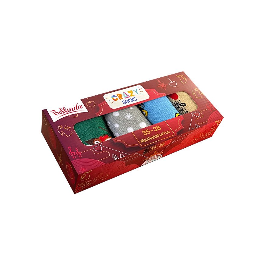 Bellinda Lahjasetti sukkia Crazy Socks Box