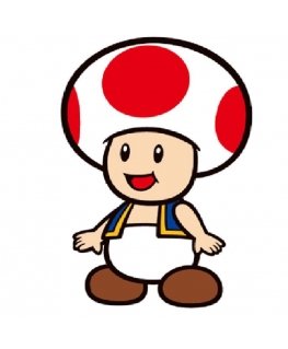 Nintendo Super Mario Bros Toad 3D cushion