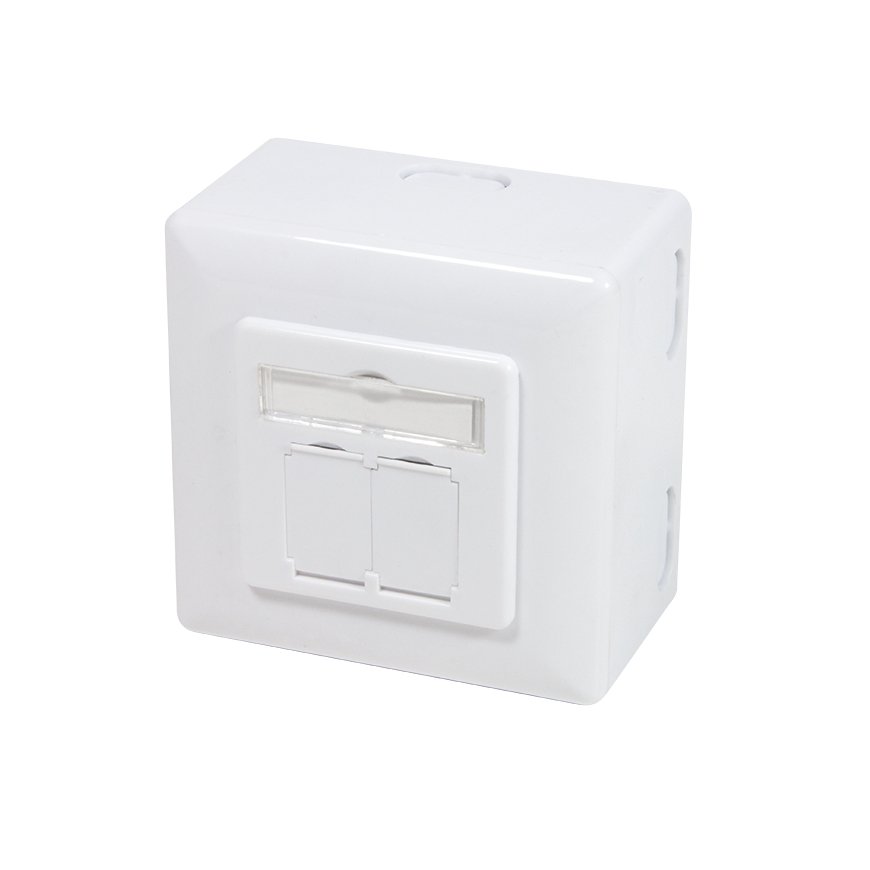 LogiLink NP0039A kontatkligzda RJ-45 Metālisks, Balts
