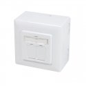 LogiLink NP0039A šakutės lizdas RJ-45 Metalinis, Balta LogiLink NP0039A šakutės lizdas RJ-45 Metalinis, Balta