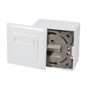 LogiLink NP0039A socket-outlet RJ-45 Metallic, White LogiLink NP0039A socket-outlet RJ-45 Metallic, White