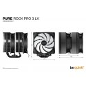 be quiet! Pure Rock Pro 3 LX Black Suoritin Ilmanjäähdytin 12 cm musta 1 kpl
