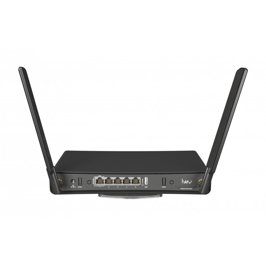 Mikrotik hAP ax³ wireless router Gigabit Ethernet Dual-band (2.4 GHz / 5 GHz) Black – 2