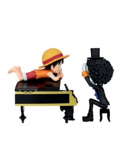 Banpresto One Piece Luffy & Brook Word Collectable Stories -figuuri 8 cm